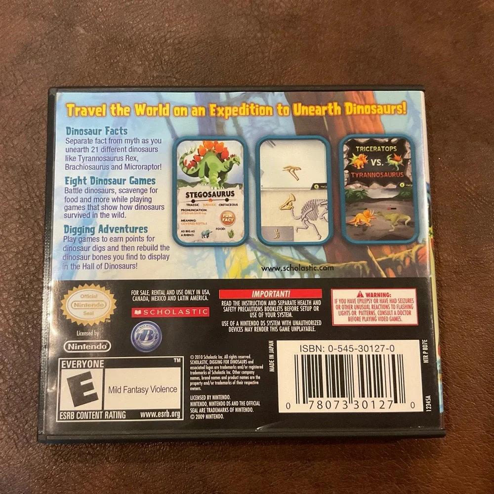4 Nintendo DS Games - Cases & Original Paperwork Included 🦕 🐅 🐘 🃏